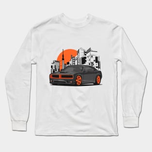 Charger Orange Long Sleeve T-Shirt